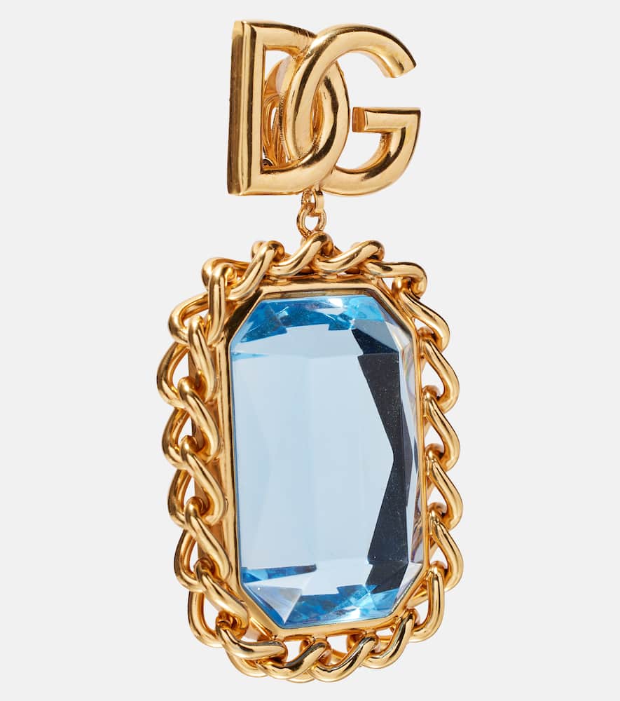Dolce & Gabbana Dg Embellished Clip-on Earrings