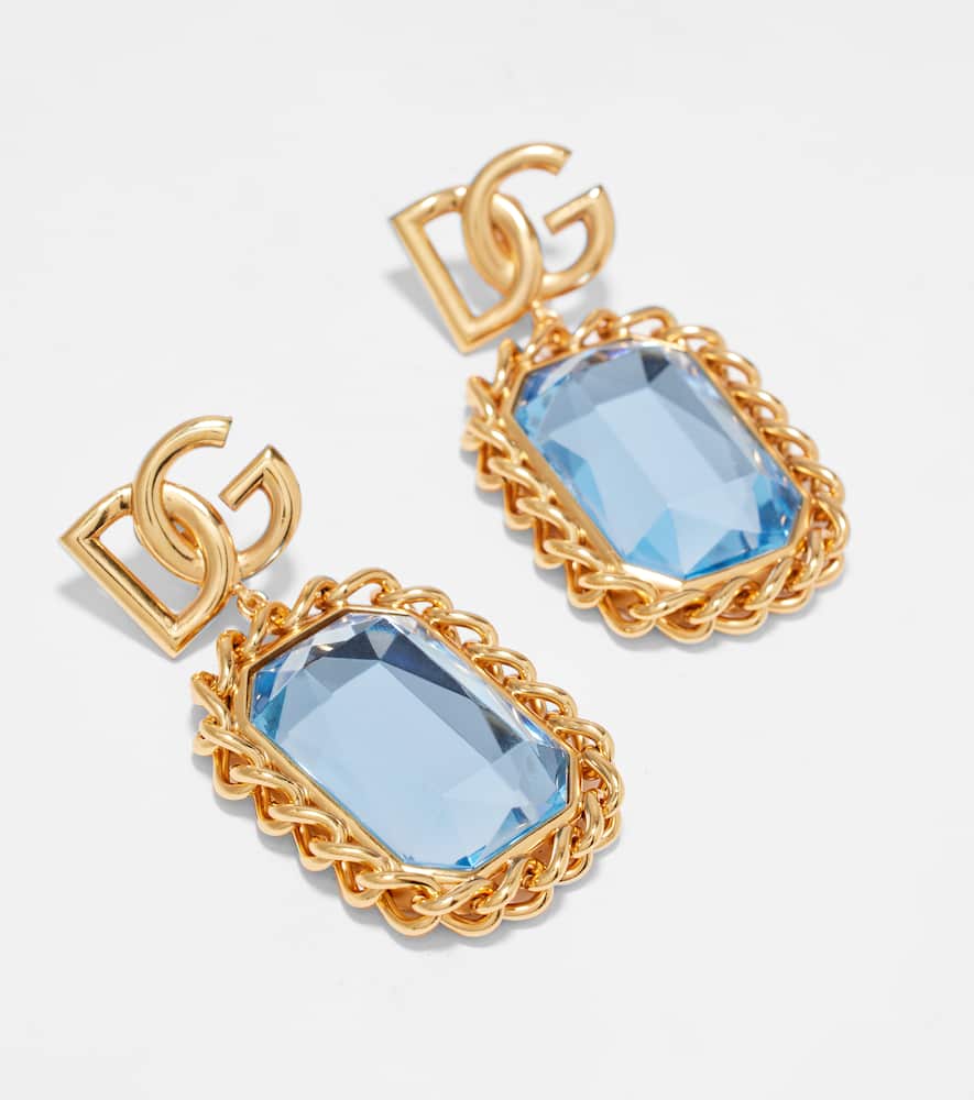 Dolce & Gabbana Dg Embellished Clip-on Earrings