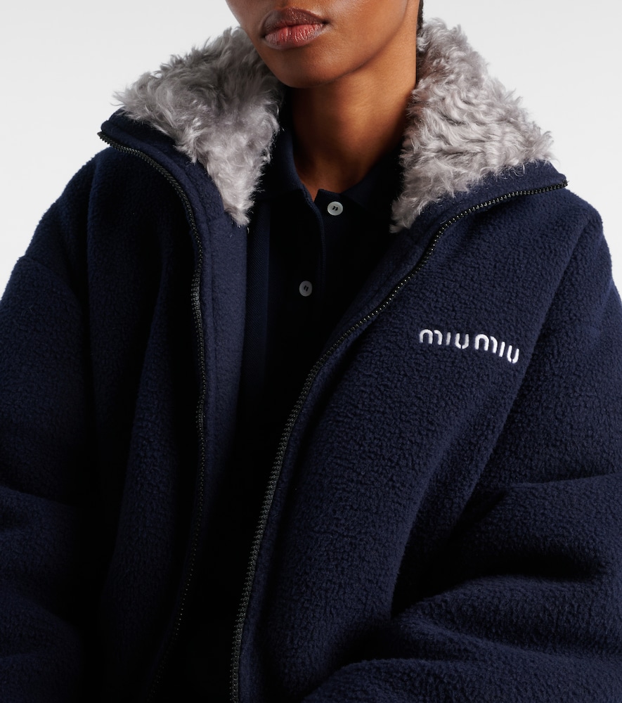  Miu Miu Miu Miu Daunenjacke Aus Fleece 
