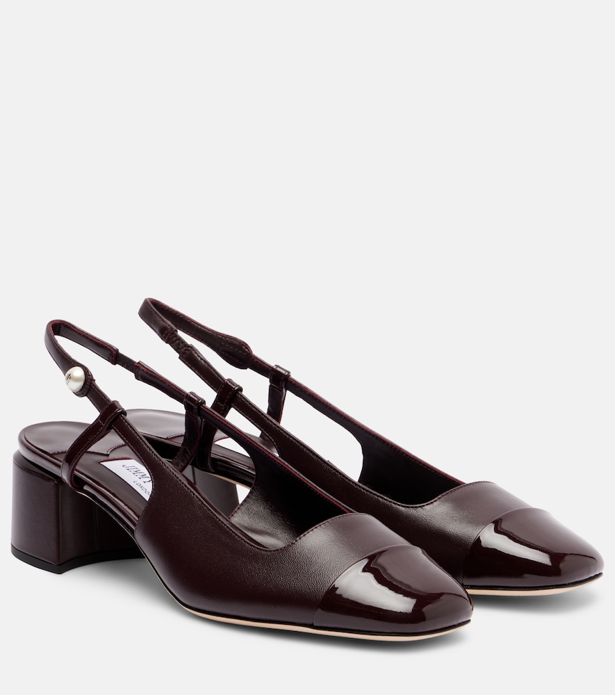 Jimmy Choo Elisa 45 leather slingback pumps