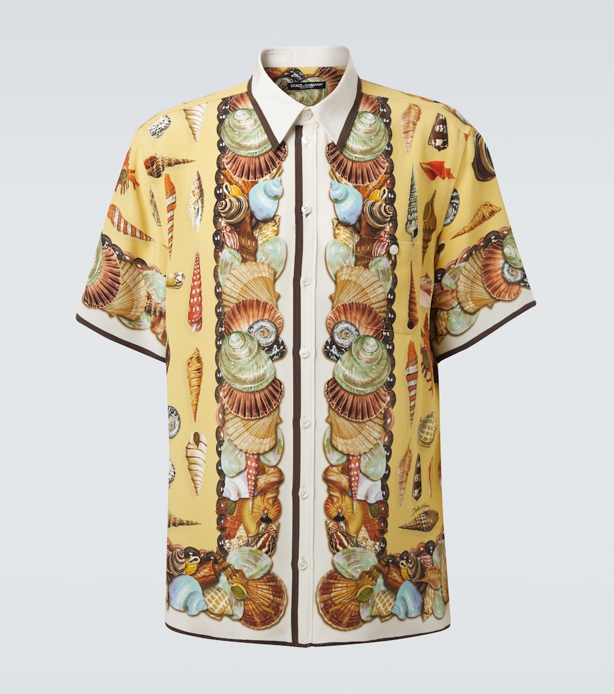 Dolce & Gabbana Printed silk crêpe shirt