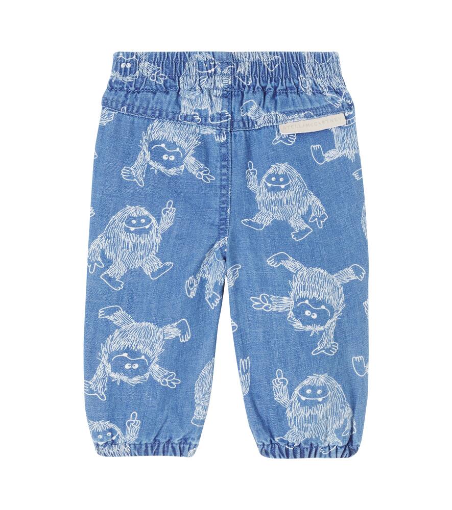 Stella Mccartney Baby Printed Jeans In Blue