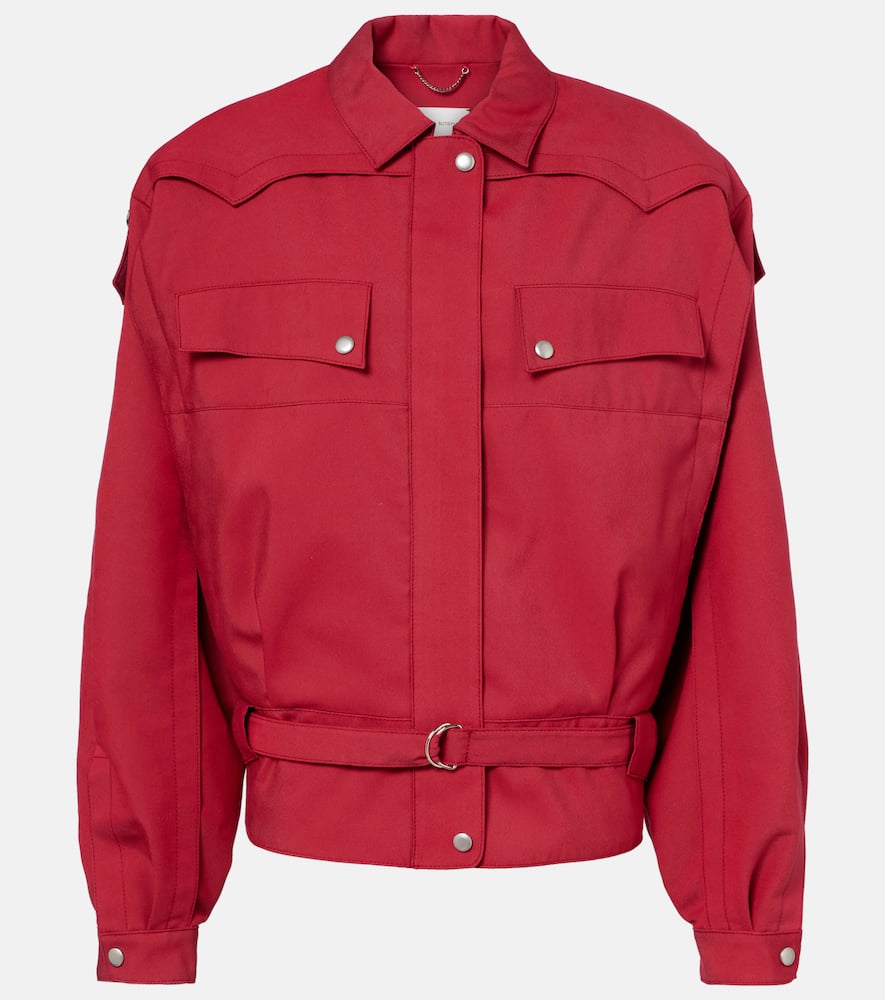 Magda Butrym Belted Jacket In Red