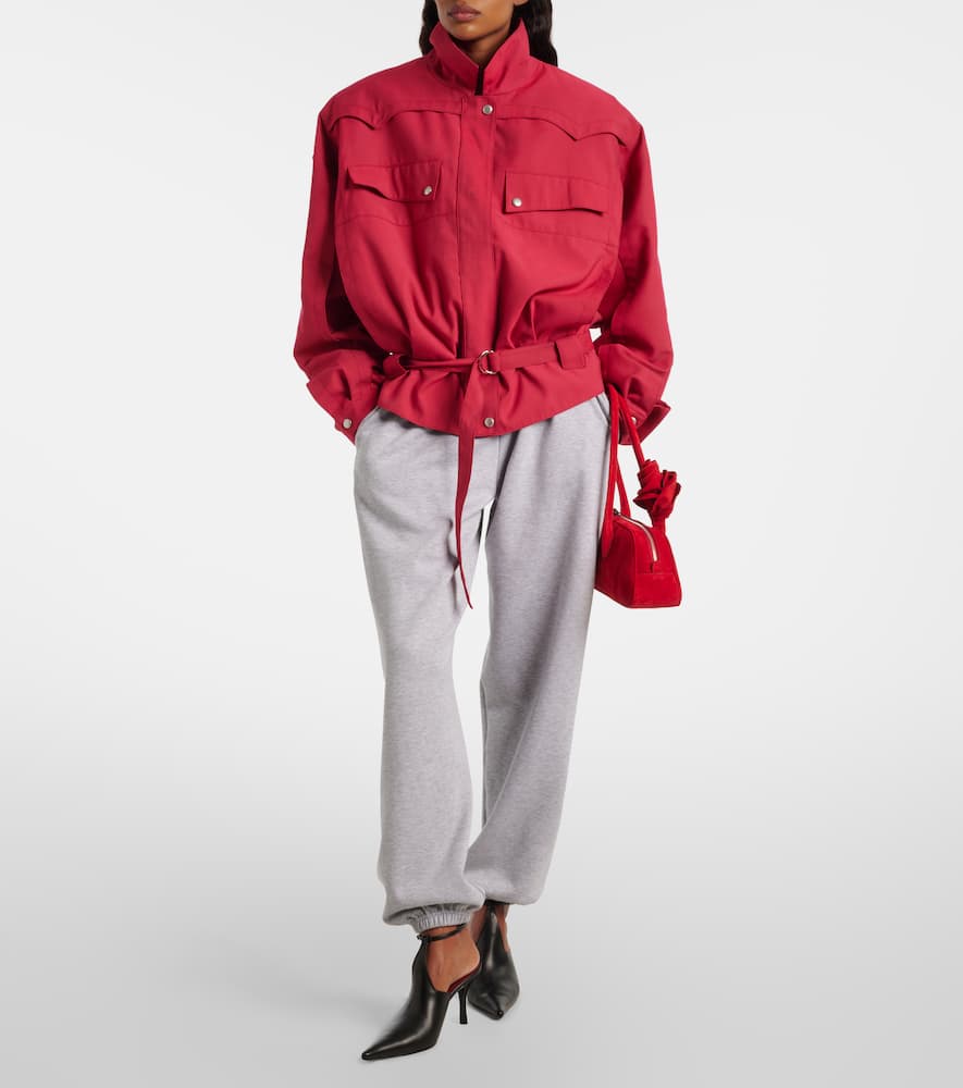 Magda Butrym Belted Jacket In Red