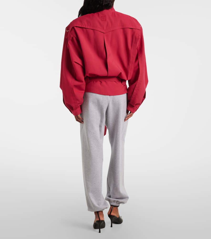 Magda Butrym Belted Jacket In Red