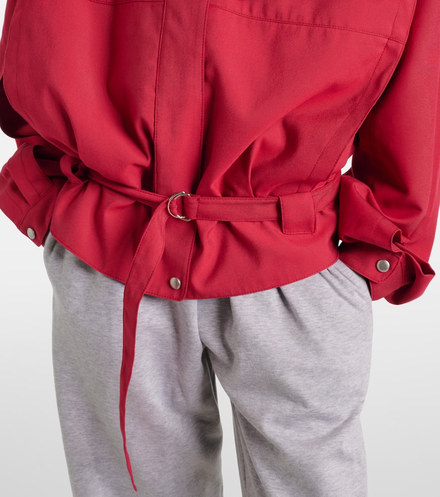 Magda Butrym Belted Jacket In Red