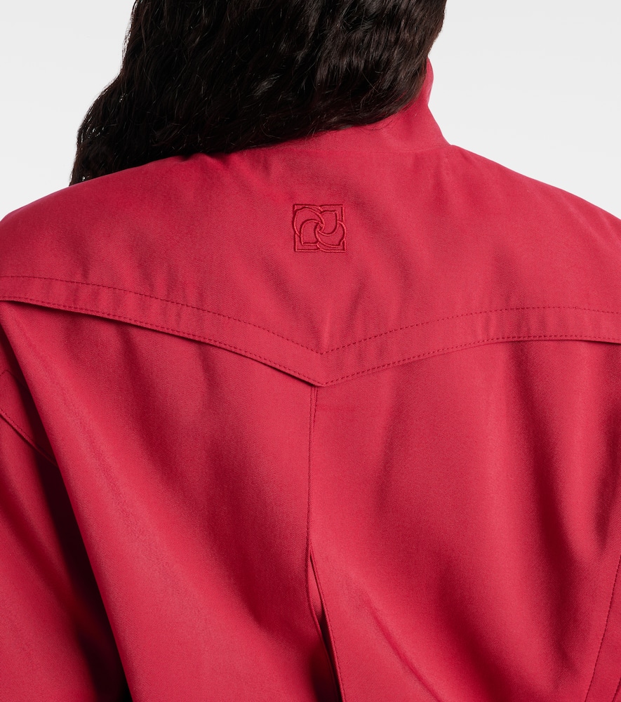 Magda Butrym Belted Jacket In Red