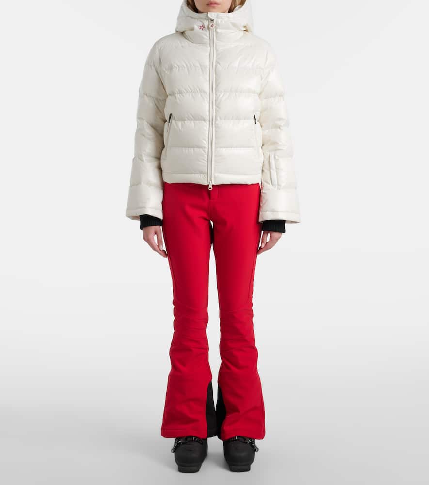 Perfect Moment Polar Flare Down Ski Jacket In Metallic