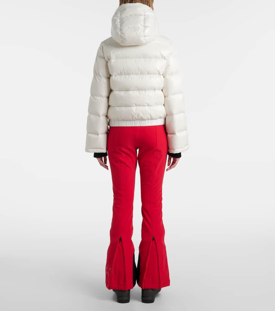 Perfect Moment Polar Flare Down Ski Jacket In Metallic