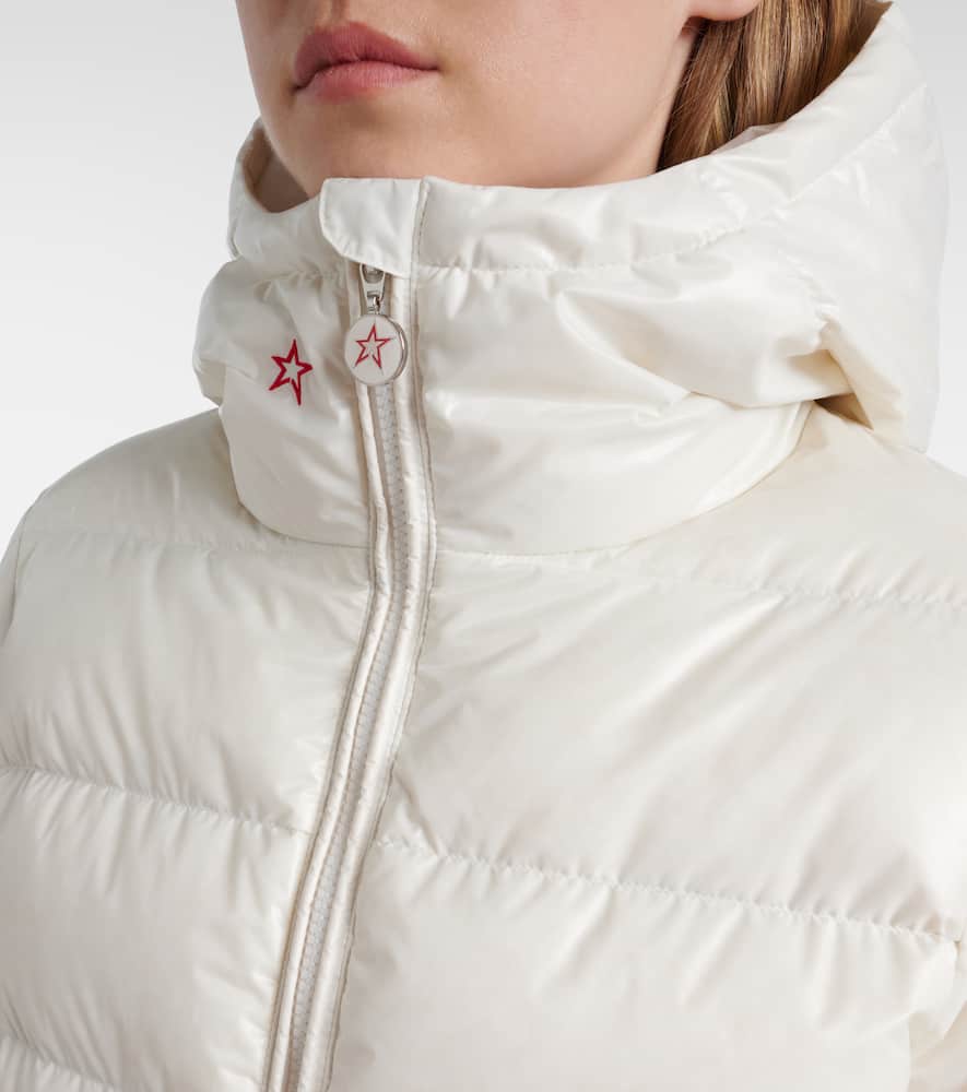 Perfect Moment Polar Flare Down Ski Jacket In Metallic