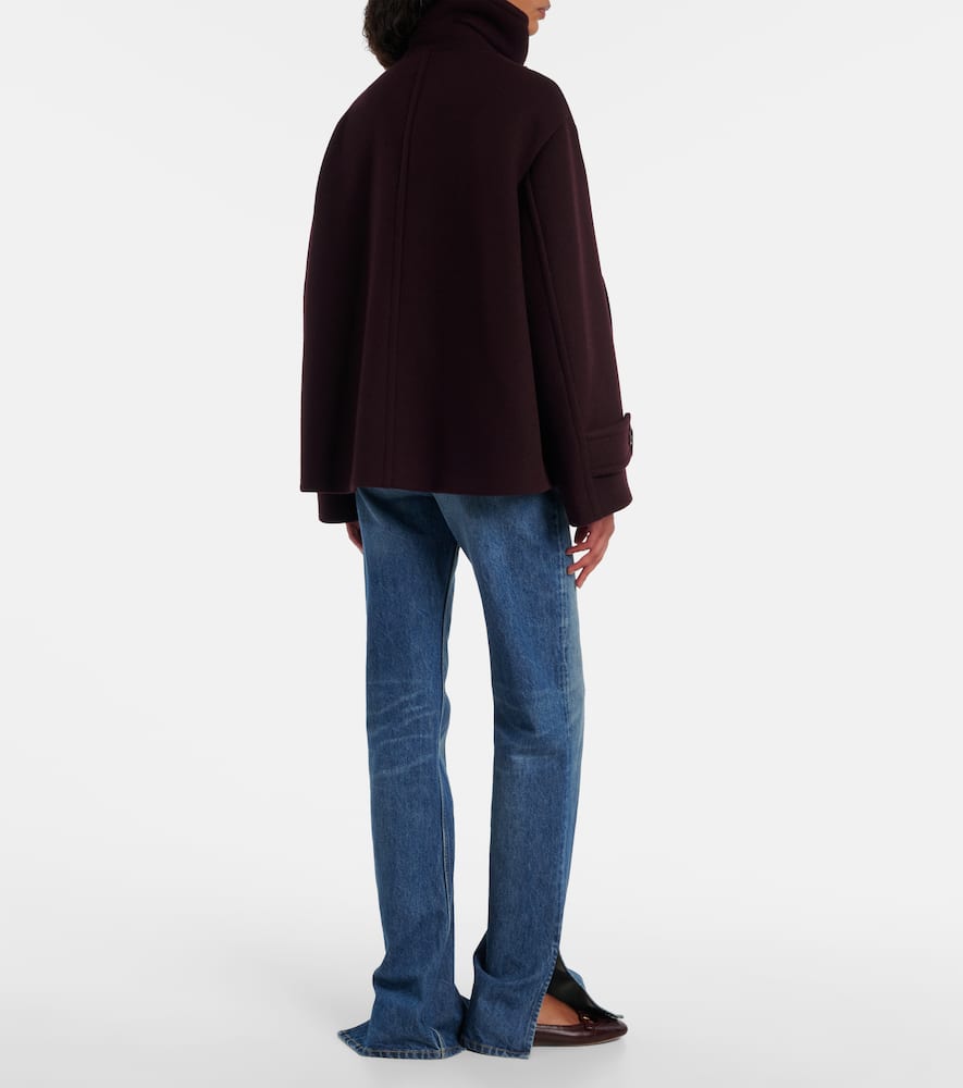 Chloé Double-breasted Short Coat Coats And Trench Coats Bordeaux In Purple