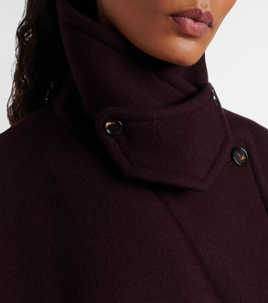 Chloé Double-breasted Short Coat Coats And Trench Coats Bordeaux In Purple