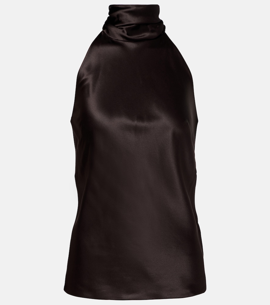 Ralph Lauren Collection Chilton halterneck silk-blend top