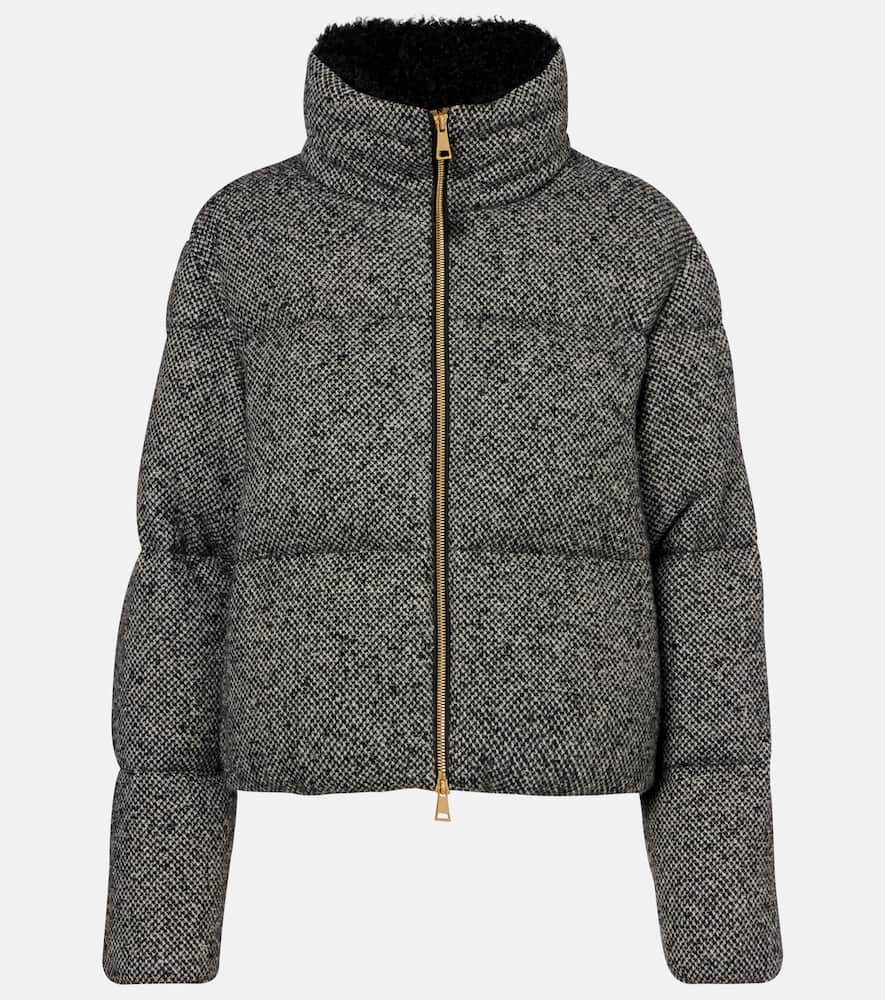 Moncler Zip-up Bomber Jacket In Gray