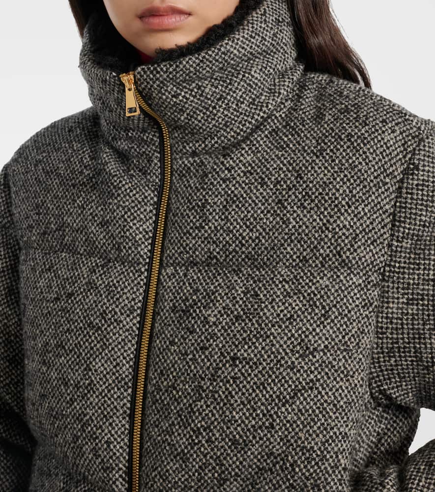 Moncler Zip-up Bomber Jacket In Gray