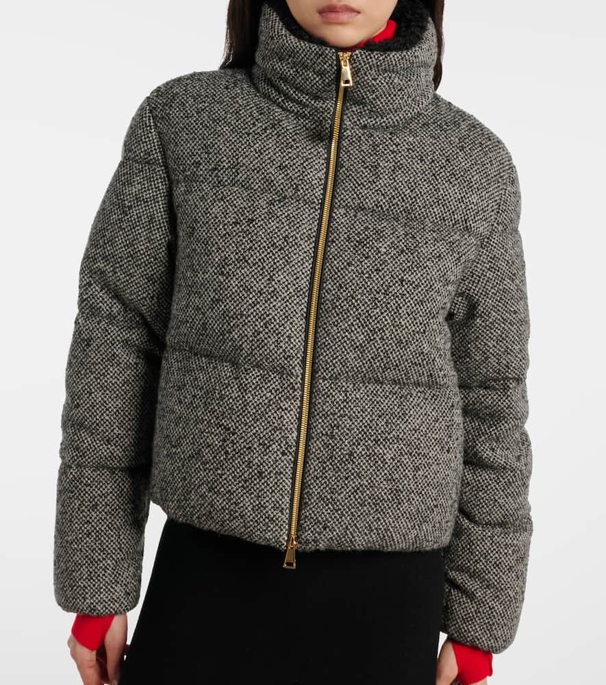 Moncler Zip-up Bomber Jacket In Gray