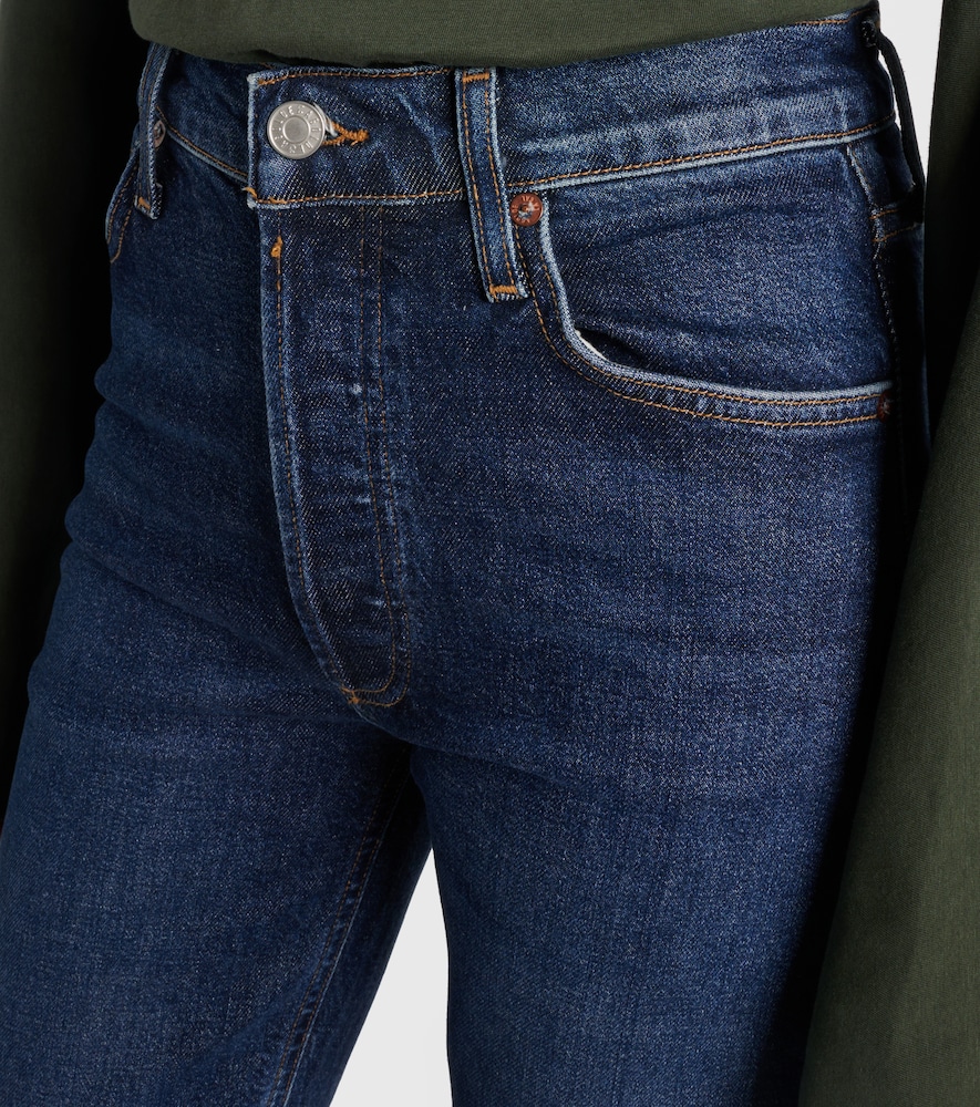  Agolde Agolde Jeans Regular Cropped Riley De Tiro Alto 
