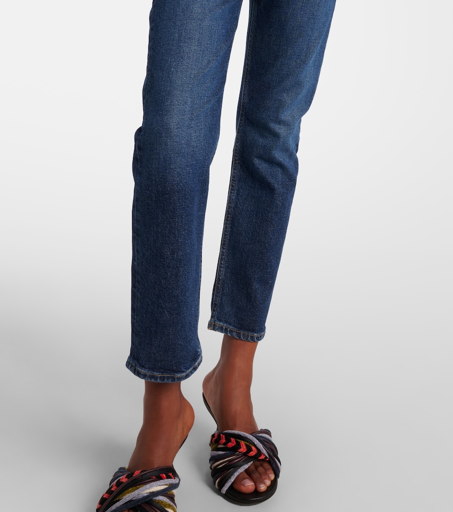 Riley High-Rise Straight Jeans