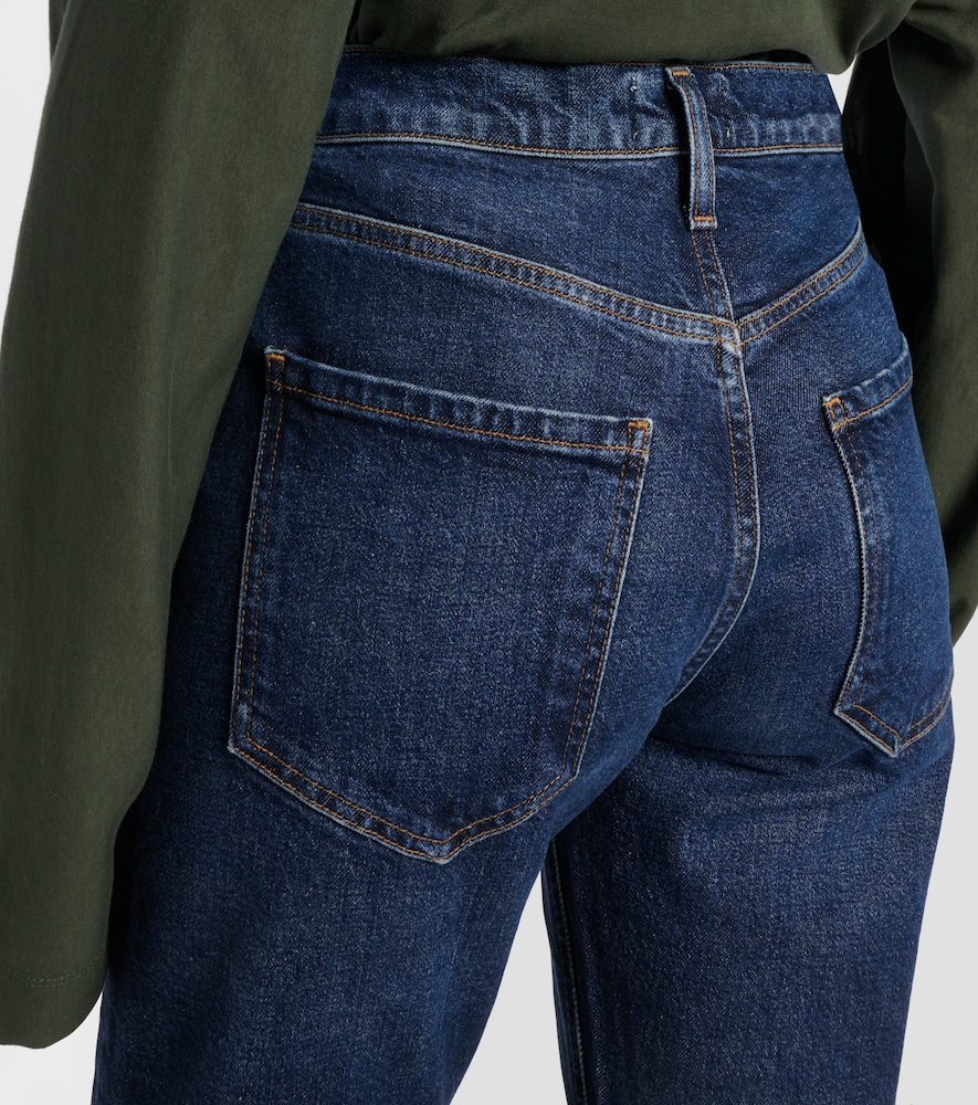 Agolde Agolde Jeans Regular Cropped Riley De Tiro Alto 