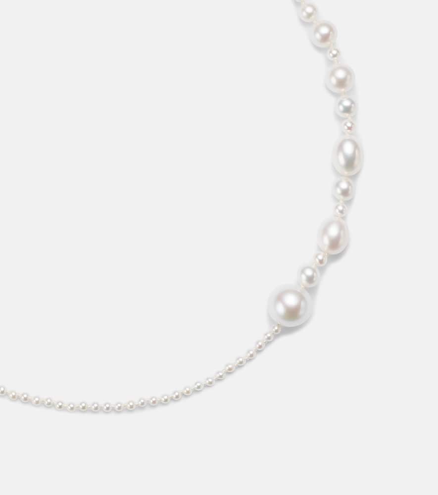 Sophie Bille Brahe Amis Peggy 14kt Gold Necklace With Freshwater Pearls In Neutral