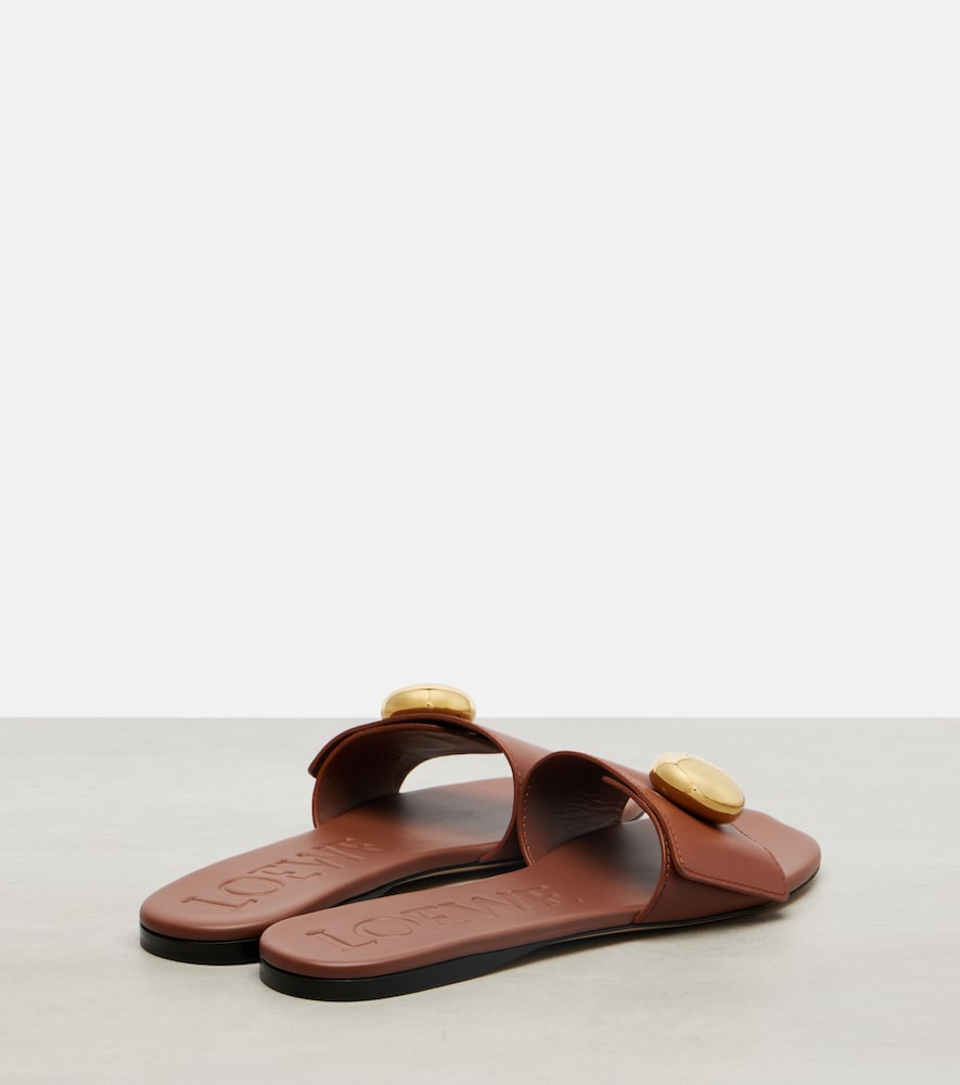  Loewe Loewe Pebble Leather Slides 