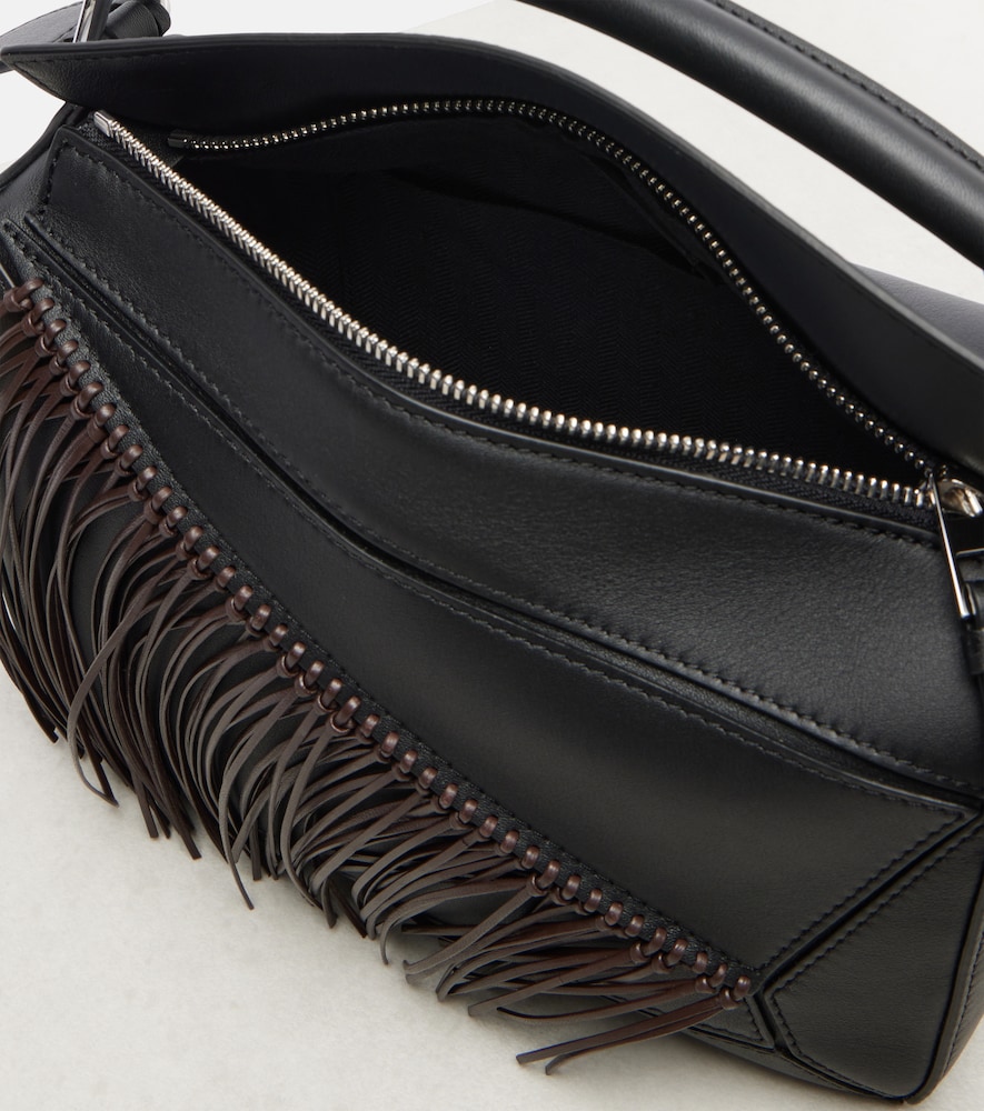  Loewe Loewe Puzzle Small Fringed Leather Top-handle Bag 