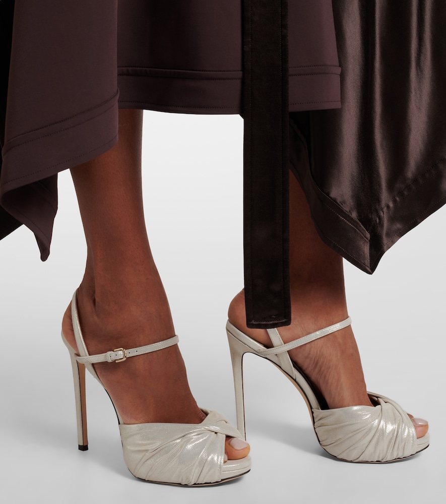 Jimmy Choo Elly 120 suede platform sandals