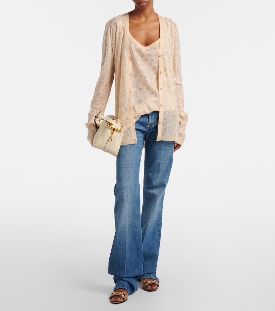 Horsebit GG Canvas Mules