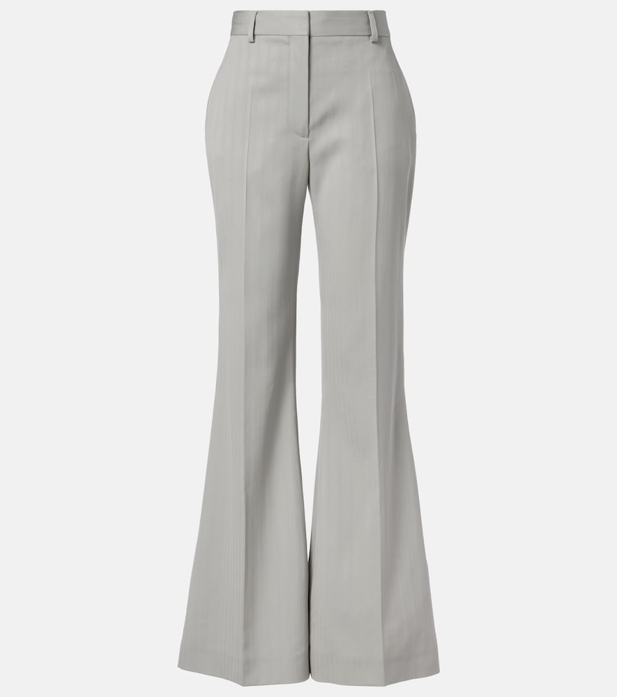 Stella McCartney Striped wool bootcut pants