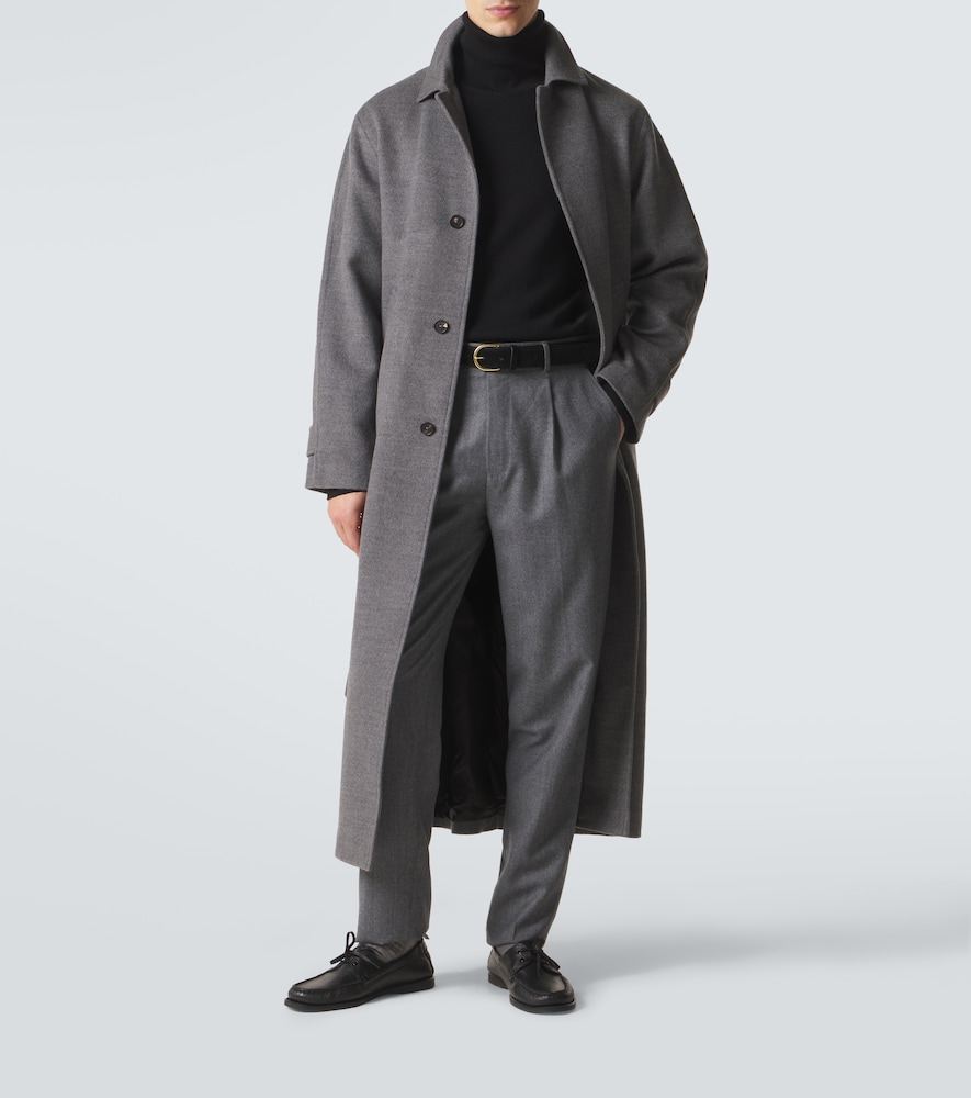 Belted Wool Overcoat