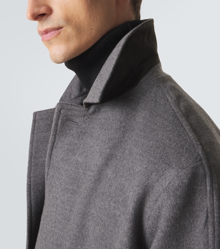  Saman Amel Saman Amel Belted Wool Overcoat 