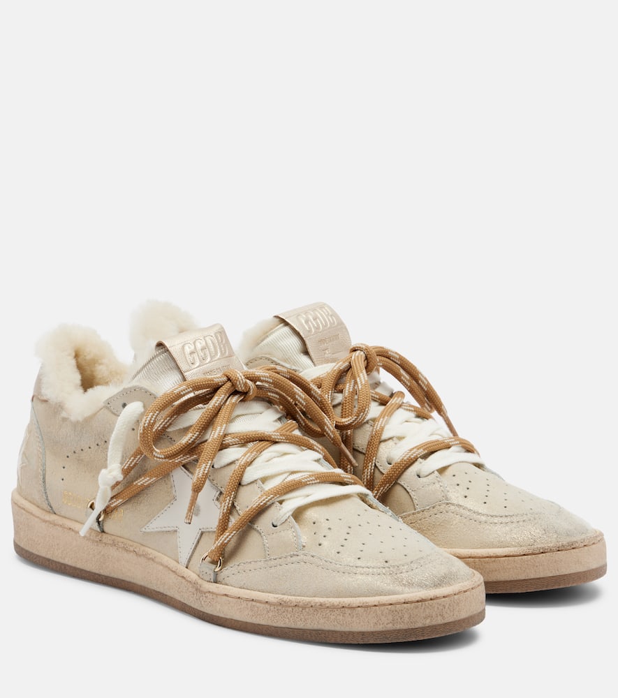 Sneakers Ball Star in suede con shearling