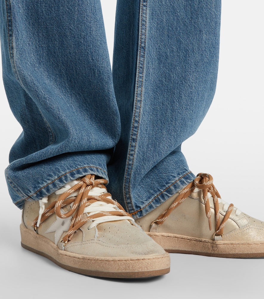 Golden Goose Ball Star shearling-lined suede sneakers