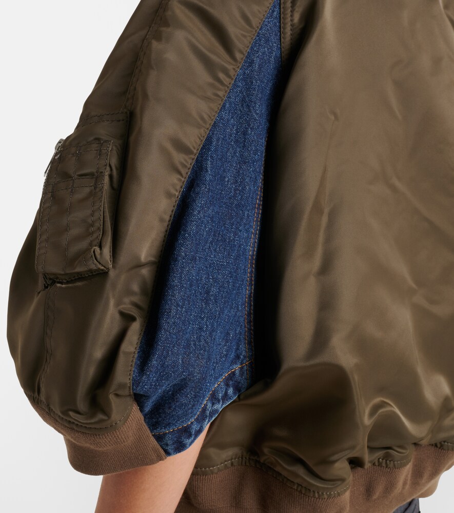  Sacai Sacai Denim And Twill Jacket 