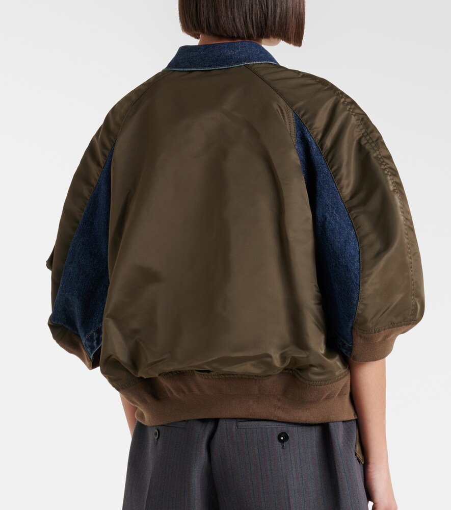  Sacai Sacai Denim And Twill Jacket 