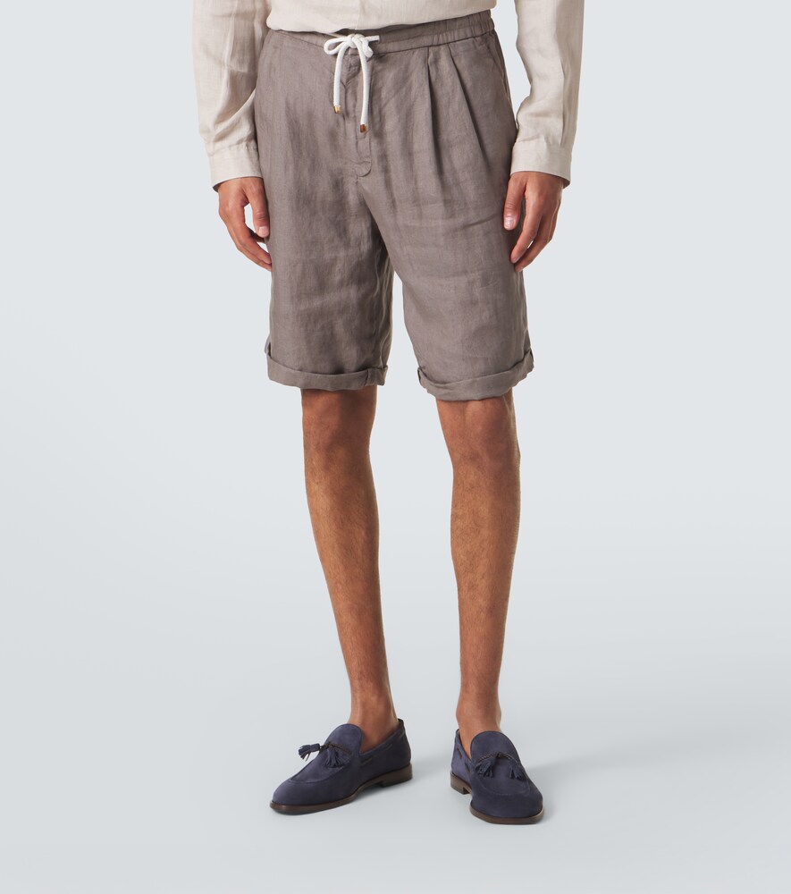  Brunello Cucinelli Brunello Cucinelli Linen Shorts 
