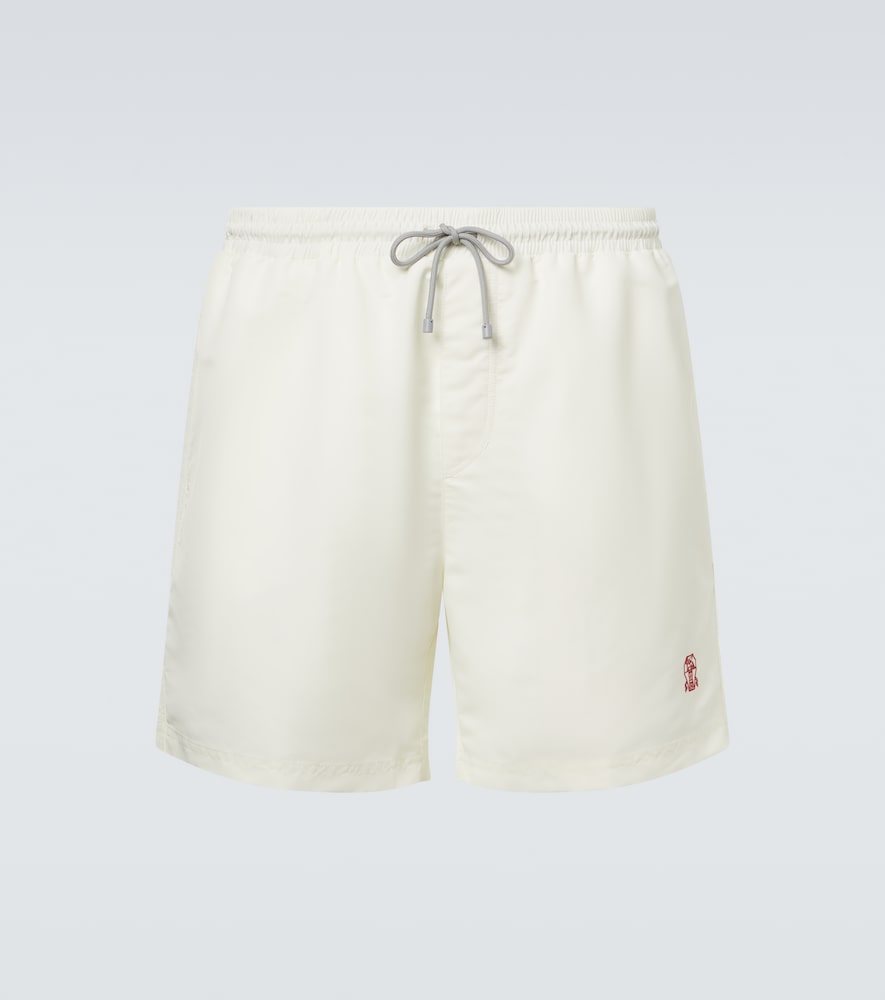 BRUNELLO CUCINELLI Brunello Cucinelli Logo swim trunks　Brunello Cucinelli ロゴ スイムトランクス