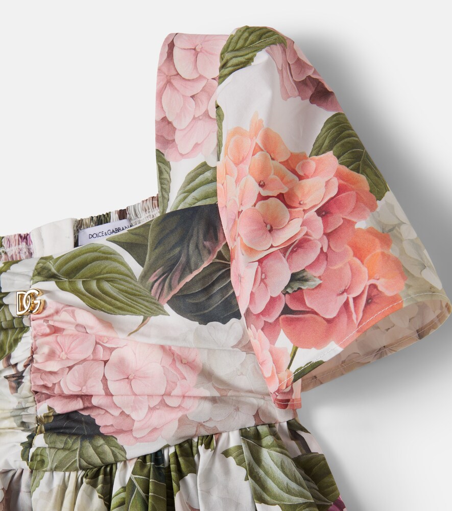  Dolce&gabbana Kids Dolce&gabbana Kids Kleid Aus Baumwollpopeline 