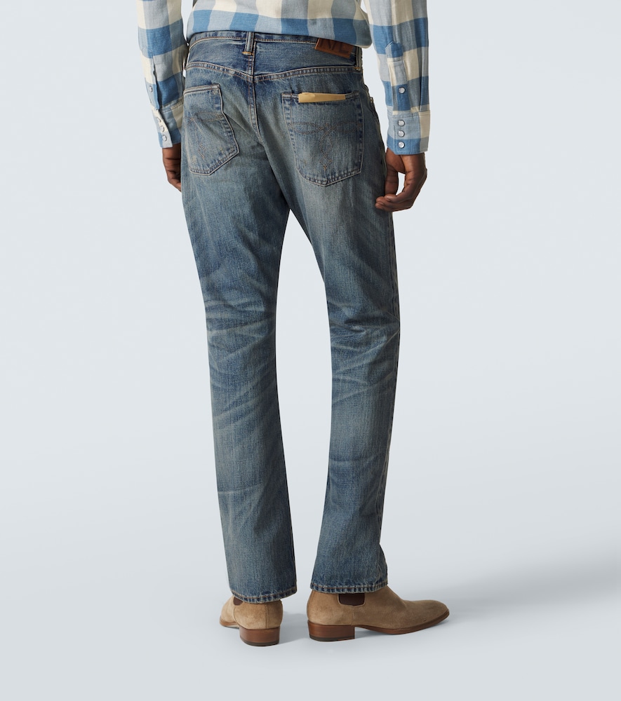  Rrl Rrl Distressed Slim Jeans 
