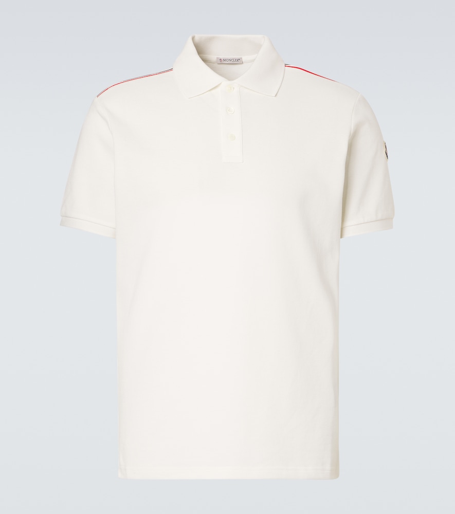 Moncler Uomo Polo In Piqu矇 Di Cotone Con Logo Bianco It Taglia 48- Mytheresa