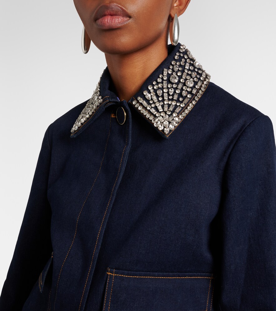  Veronica Beard Veronica Beard Barrington Embellished Denim Jacket 