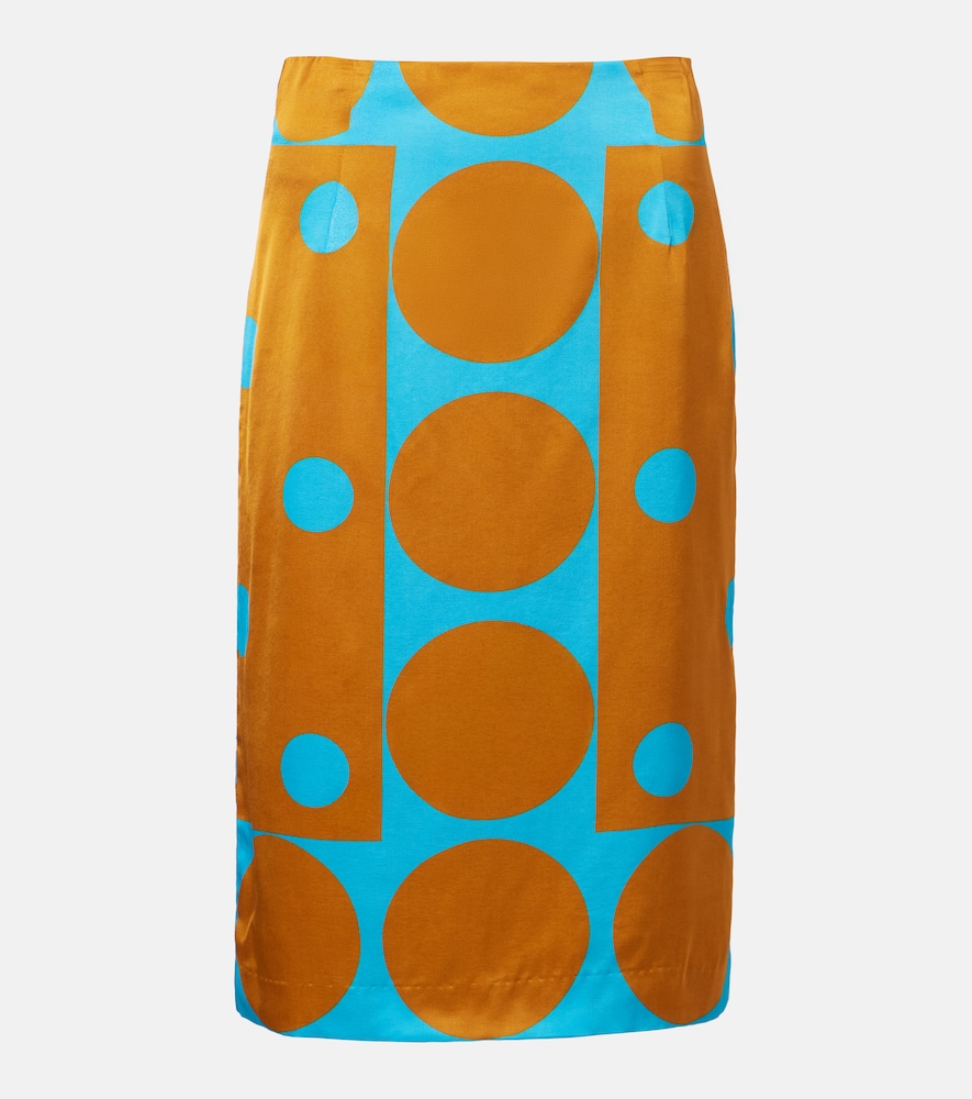 Dries Van Noten Women's Multicoloured Polka-Dot Pencil Skirt UK Size 8 - Mytheresa