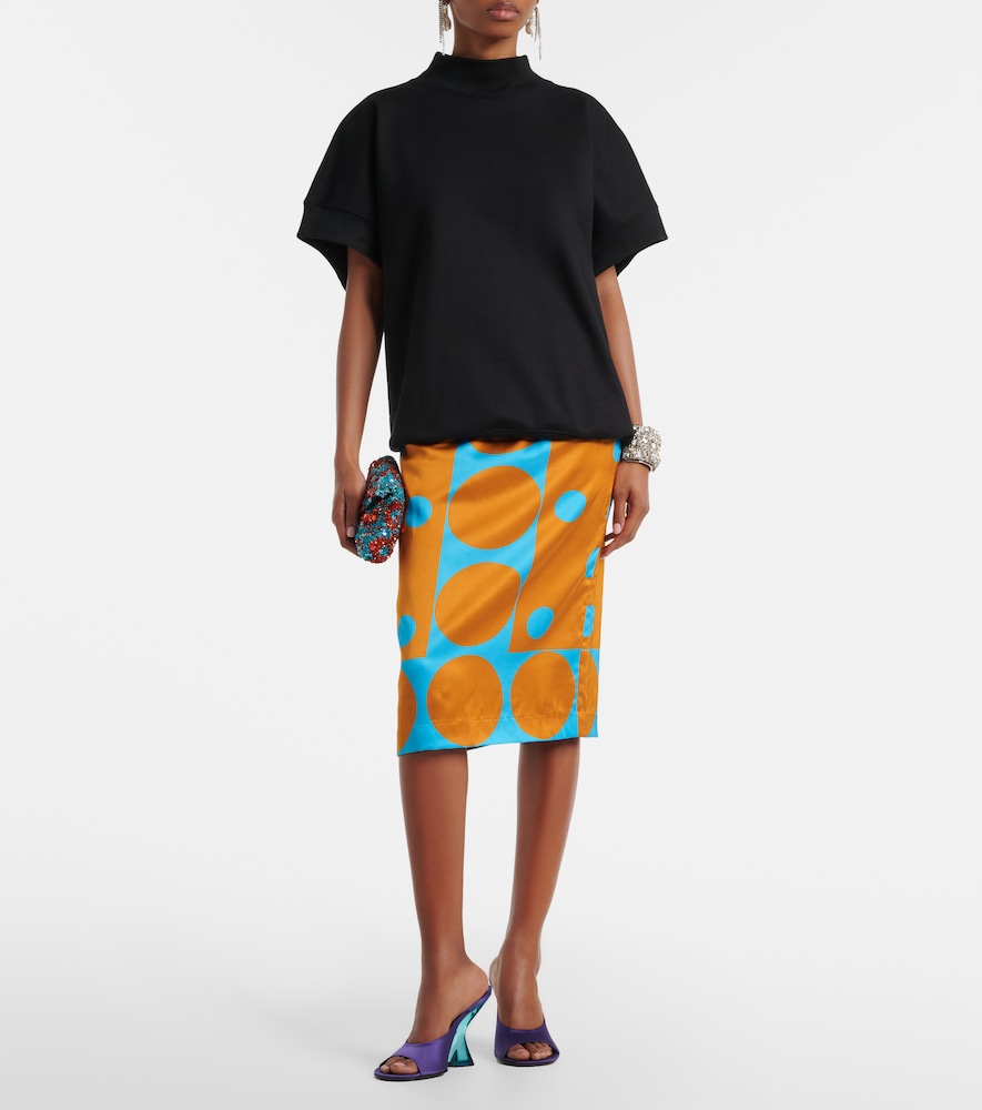Dries Van Noten Polka-dot pencil skirt