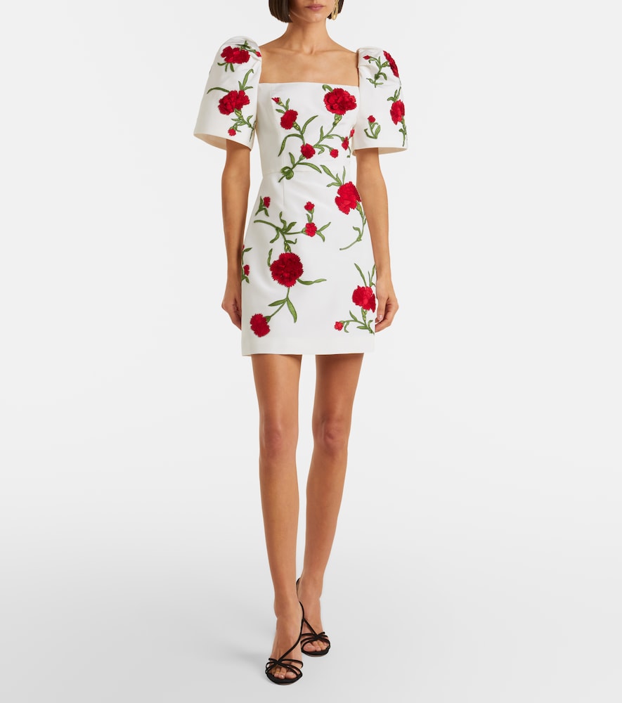 Carolina Herrera Floral silk minidress