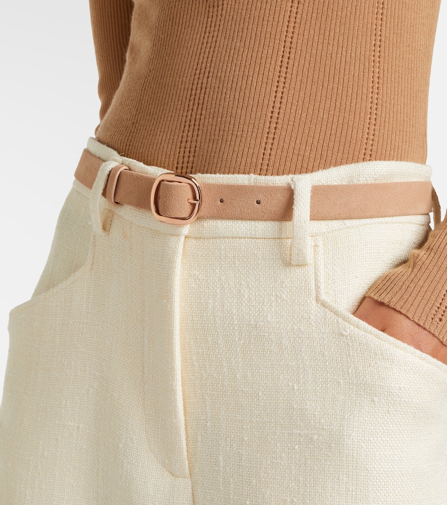  Gabriela Hearst Gabriela Hearst Elster Thin Suede Belt 