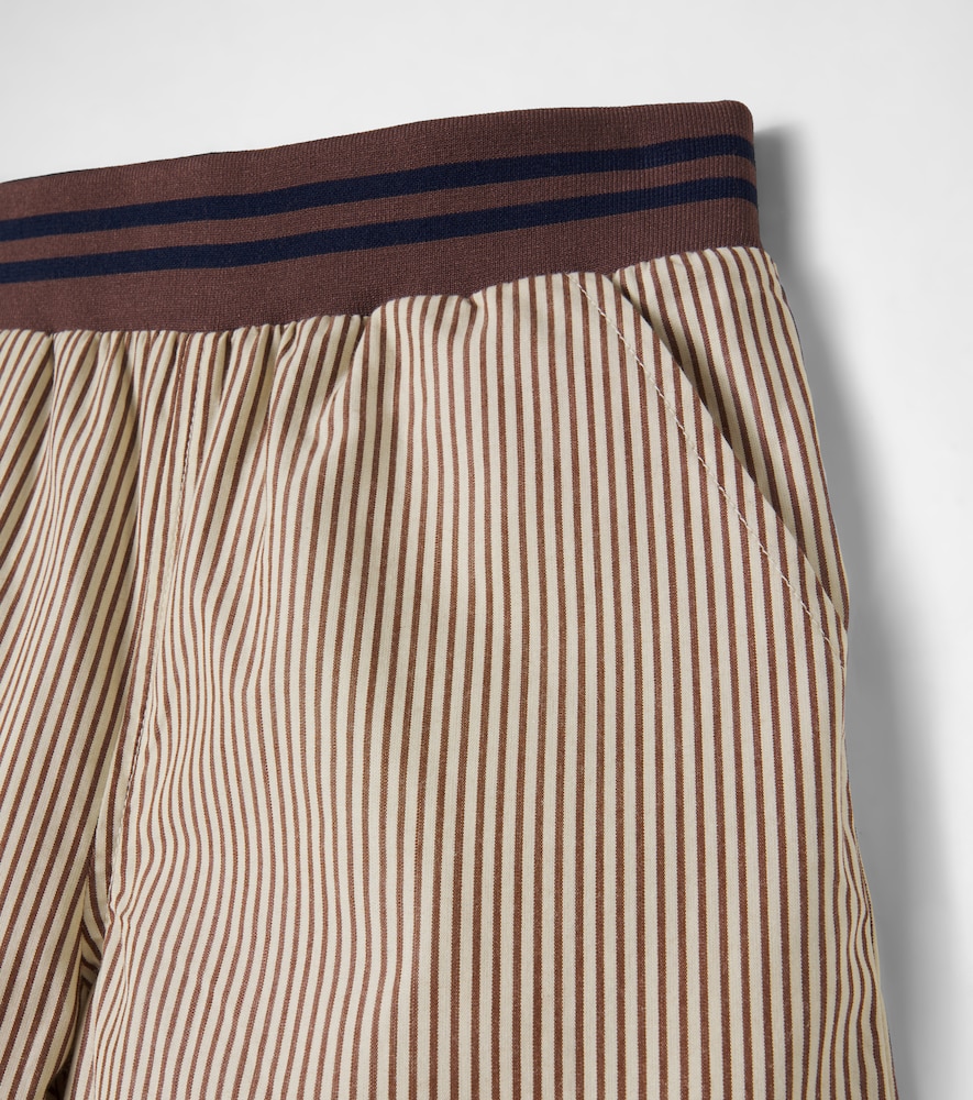  Mini Rodini Mini Rodini Striped Cotton Poplin Bermuda Shorts 