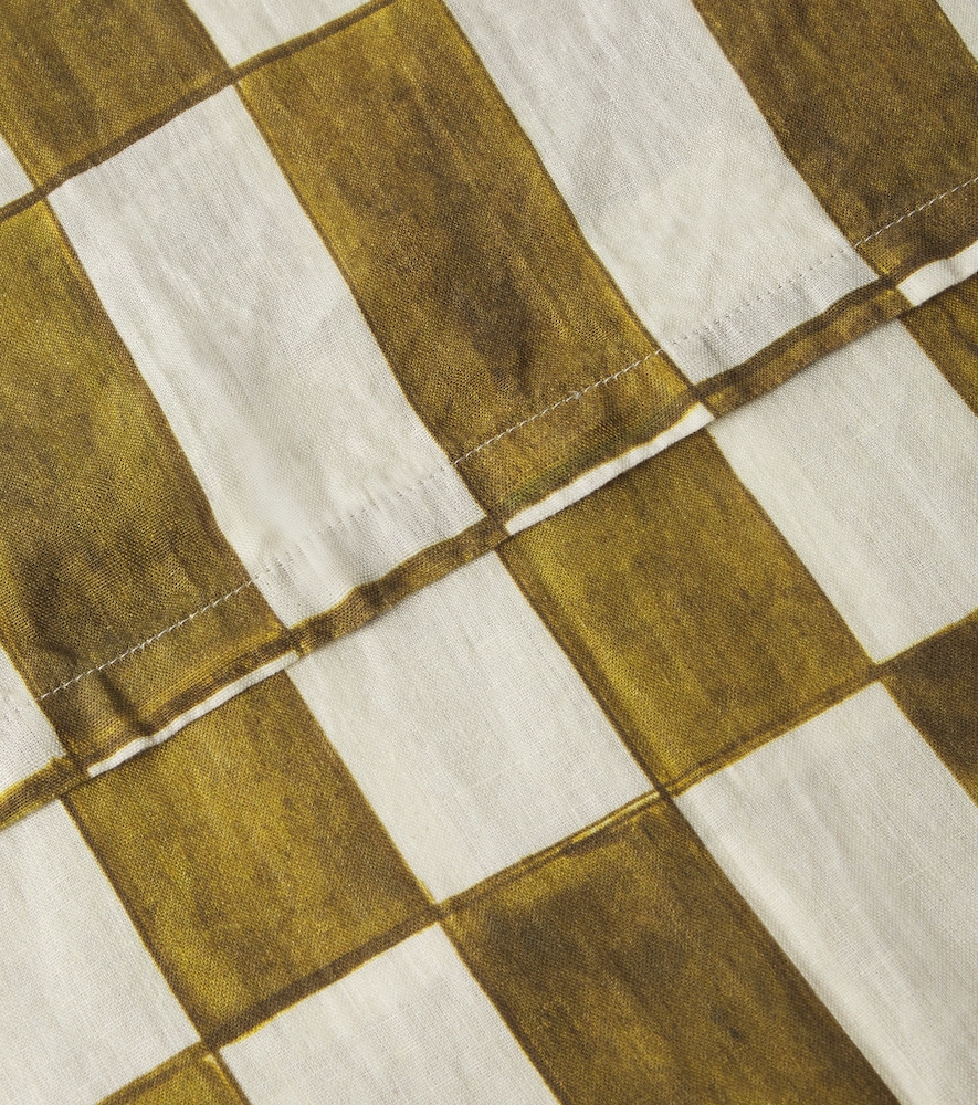  Once Milano Once Milano Checked Linen Tablecloth 