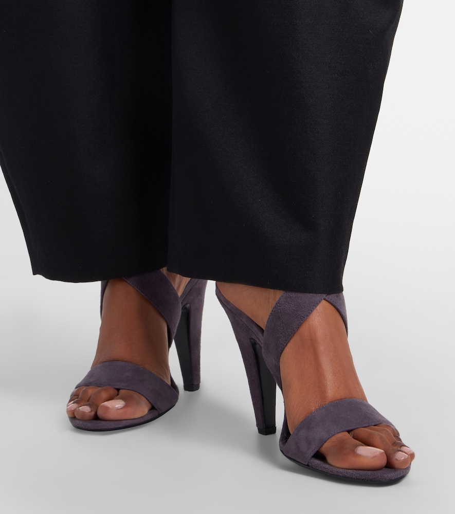 Alaïa Cone suede sandals