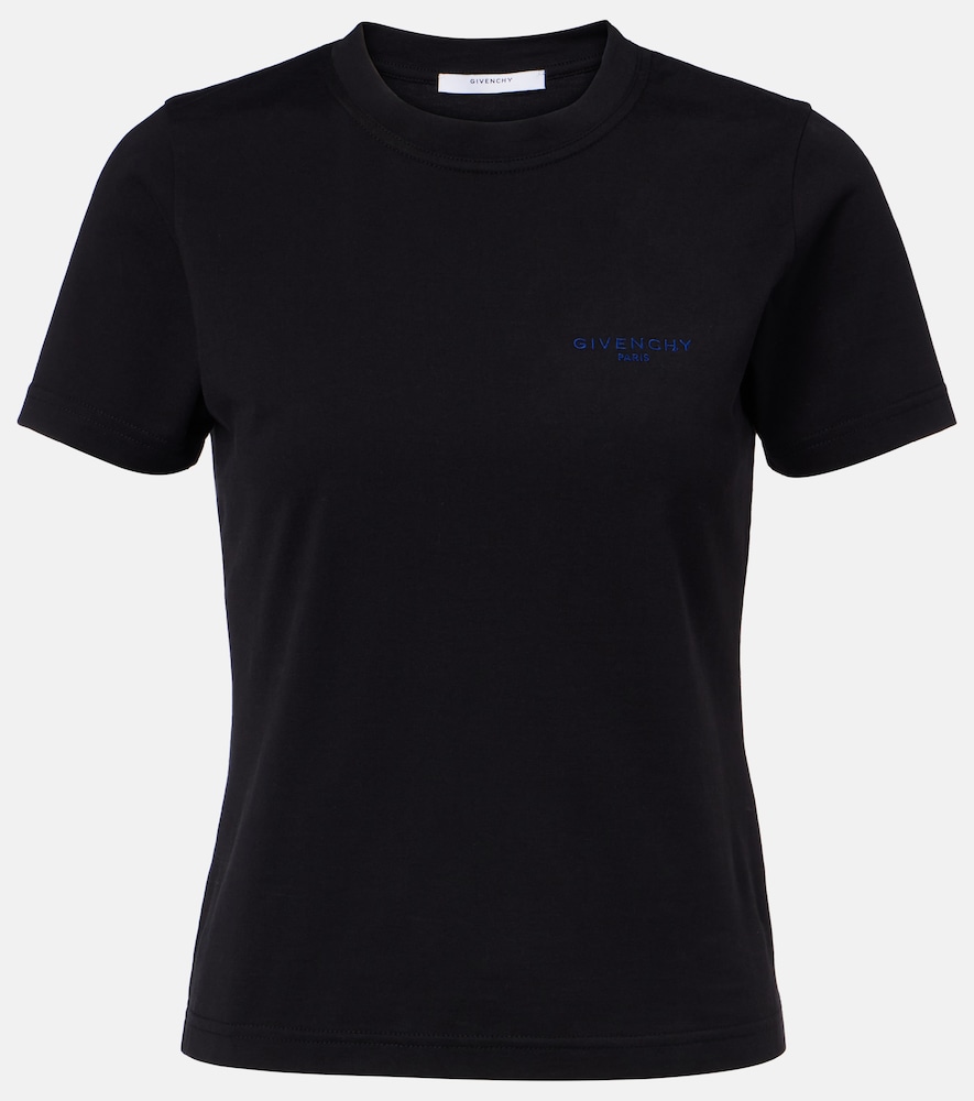 Givenchy Women's Black Cotton Jersey T-Shirt UK Size 16 - Mytheresa