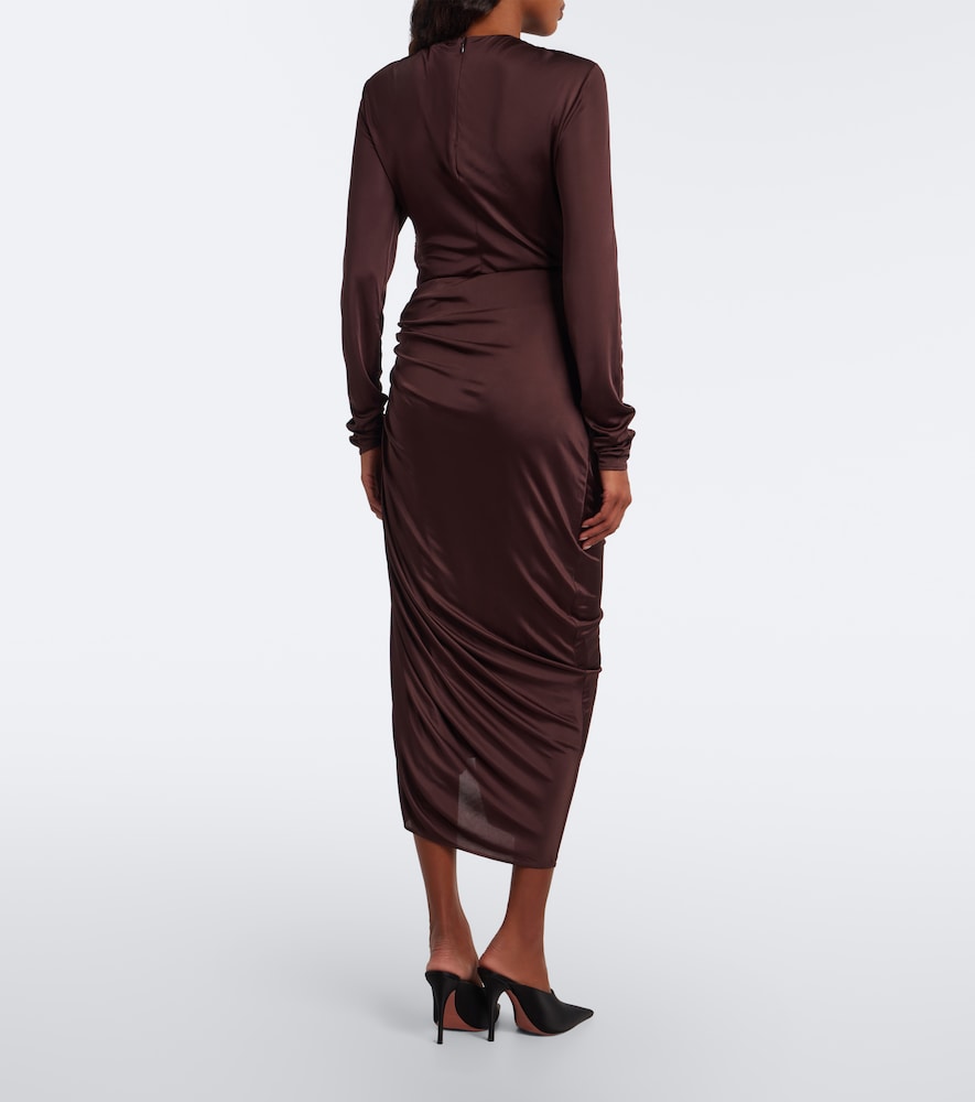Ruched Jersey Midi